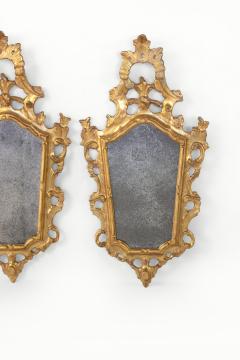 Pair Of Small Scale Carved French Rococo Style Mirrors - 1363512