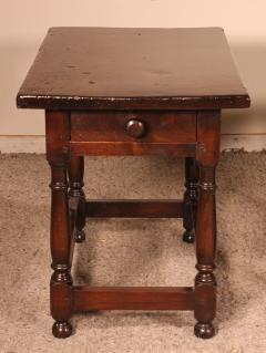 Pair Of Sofa Tables In Walnut Louis XIII Style With 17th Century Table Tops - 3100005