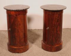 Pair Of Somnos bedside Tables Or Sofa Tables In Mahogany 19th Century - 3470903