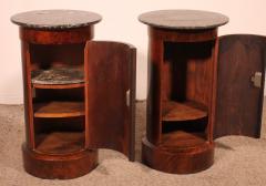 Pair Of Somnos bedside Tables Or Sofa Tables In Mahogany 19th Century - 3470905