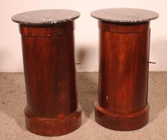 Pair Of Somnos bedside Tables Or Sofa Tables In Mahogany 19th Century - 3470907