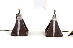 Pair Of Spanish Ceremonial Stirrup Cups Circa 1920 Mounted As Table Lamps - 2721681