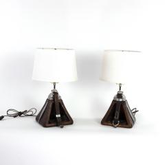 Pair Of Spanish Ceremonial Stirrup Cups Circa 1920 Mounted As Table Lamps - 2721684
