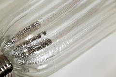 Pair Of Tall Murano Blown Nickel Wall Lights Pairs Available - 3039955