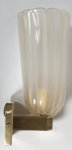 Pair Of Tall Murano Blown Wall Lights 2 Pairs Available UL Certified - 2383495