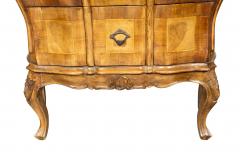 Pair Of Venetian Style Walnut Bombe Commodinis - 4158368