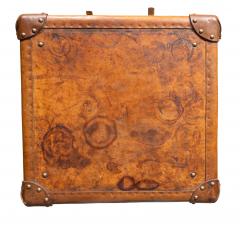 Pair Of Victorian Leather Army Officer Travel Chests - 4663186