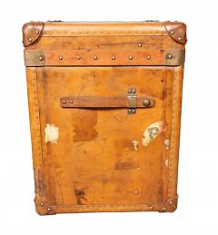 Pair Of Victorian Leather Army Officer Travel Chests - 4663233