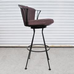 Pair Of Vintage Woodard Wrought Iron Stools - 2760674