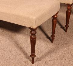 Pair Of Walnut Benches From The 19th Century - 3464700