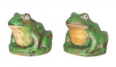 Pair Of Weller Pottery Frogs - 4555004