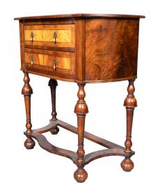 Pair Of William And Mary Style Walnut Side Tables - 4663109