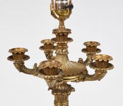 Pair Of William IV Gilt Brass Lamps - 4618045
