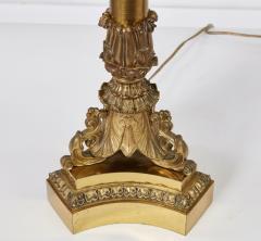 Pair Of William IV Gilt Brass Lamps - 4618051