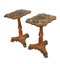 Pair Of William IV Rosewood And Papier Mache Tables - 4149577