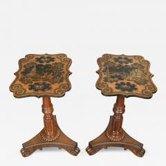 Pair Of William IV Rosewood And Papier Mache Tables - 4218989