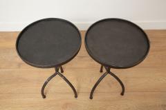 Pair Of Wrought Iron Side Tables - 2100651