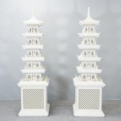 Pair Pagoda lamps - 1793491