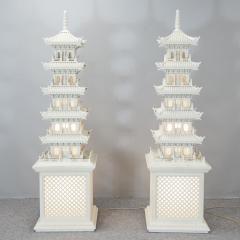 Pair Pagoda lamps - 1793492