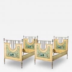 Pair Painted Tole Beds - 3215791