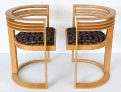 Pair Petro Sculptural Armchairs in Maple by Joe Agati - 3242080