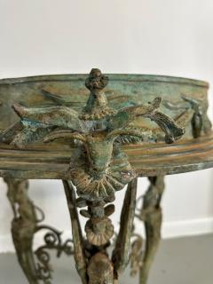 Pair Pompeiian Grand Tour Bronze Gueridon Tables tripod legs with pawed feet - 4264927