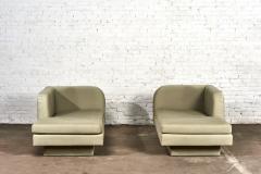 Pair Post Modern Chaise Lounges 1980 - 2984535