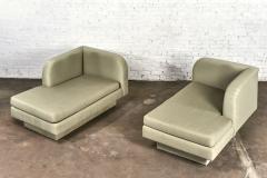 Pair Post Modern Chaise Lounges 1980 - 2984537