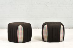 Pair Preview Pouf Ottomans Stool 1970 - 2785291