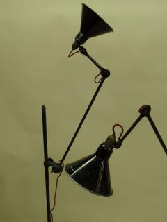 Pair Rare Important French Early Modern GRAS Floor Lamps Model 215 1920 30 - 1811165