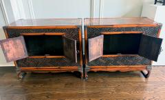 Pair Rare and Supperb Korean Morijang Chests with Bamboo Inlays Joseon Dynasty - 4570955