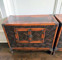 Pair Rare and Supperb Korean Morijang Chests with Bamboo Inlays Joseon Dynasty - 4570960