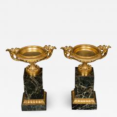 Pair Regency Period Ormolu and Marble Tazza - 994918