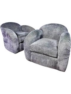 Pair Rolf Benz Swivel Lounge Chairs 1980 - 4244738