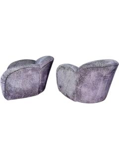 Pair Rolf Benz Swivel Lounge Chairs 1980 - 4244740