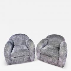 Pair Rolf Benz Swivel Lounge Chairs 1980 - 4246879