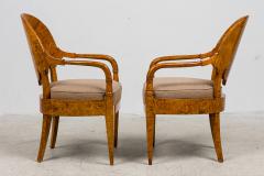Pair Russian Karelian Birch arm chairs - 4631152