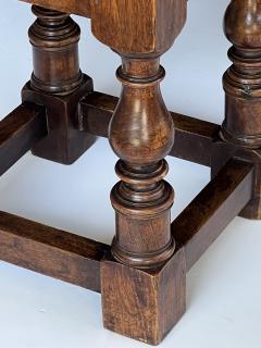 Pair Rustic Continental Baroque Style Octagonal Single drawer Side Tables - 4597568