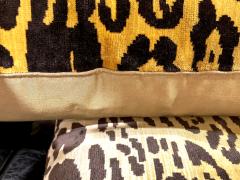 Pair Scalamandre Il Leopardo Silk Velvet Pillows - 1405083