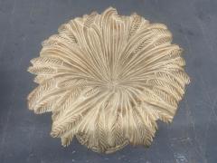 Pair Sheaf of Wheat Wood and Glass Top Side Tables - 1854202