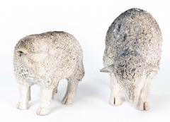 Pair Sheep Tabletop Accessory English 20th Century - 3276775