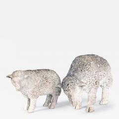 Pair Sheep Tabletop Accessory English 20th Century - 3281586
