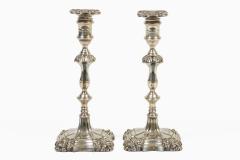 Pair Sheffield Silver Plate George II Style Candlesticks - 4645811