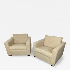 Pair Stendig Arm Chairs Switzerland New Sheepskin Boucle Mid Century Modern - 2841330