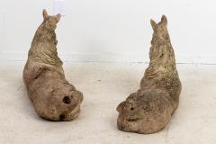 Pair Stone Horses - 2087603