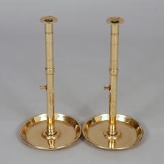 Pair Tall Brass Pulpit Candlesticks - 3438977