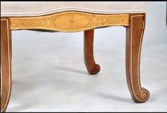 Pair Unusual Inlaid Edwardian Neoclassical Style Slipper Chairs - 4808535