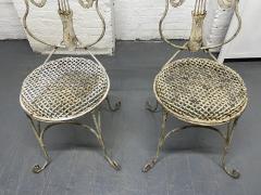 Pair Vintage Cello Form Garden Chairs - 2466045