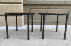 Pair Vintage Victorian Tables with Cast Iron Tops - 1606638