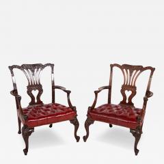 Pair if George II Gainsborough Armchairs - 4490877